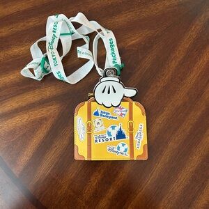 Mickey Tokyo Disney pass holder lanyard